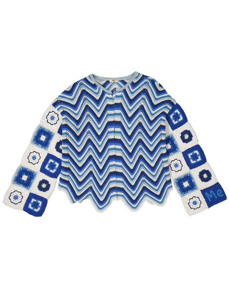 Julie Crochet Cardigan - Sea