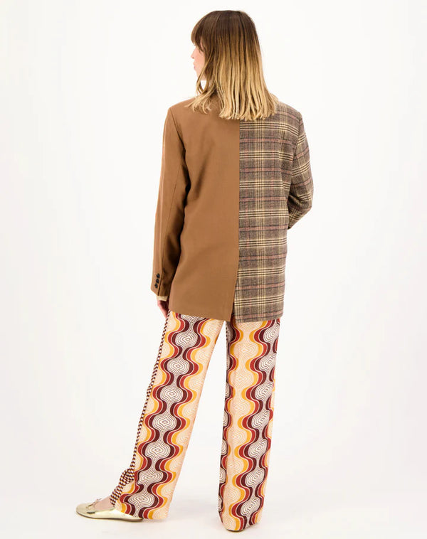 Morgan Jacket Sand Checks - brown
