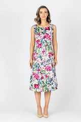 Lakeside A-Line Dress - Blue Garden