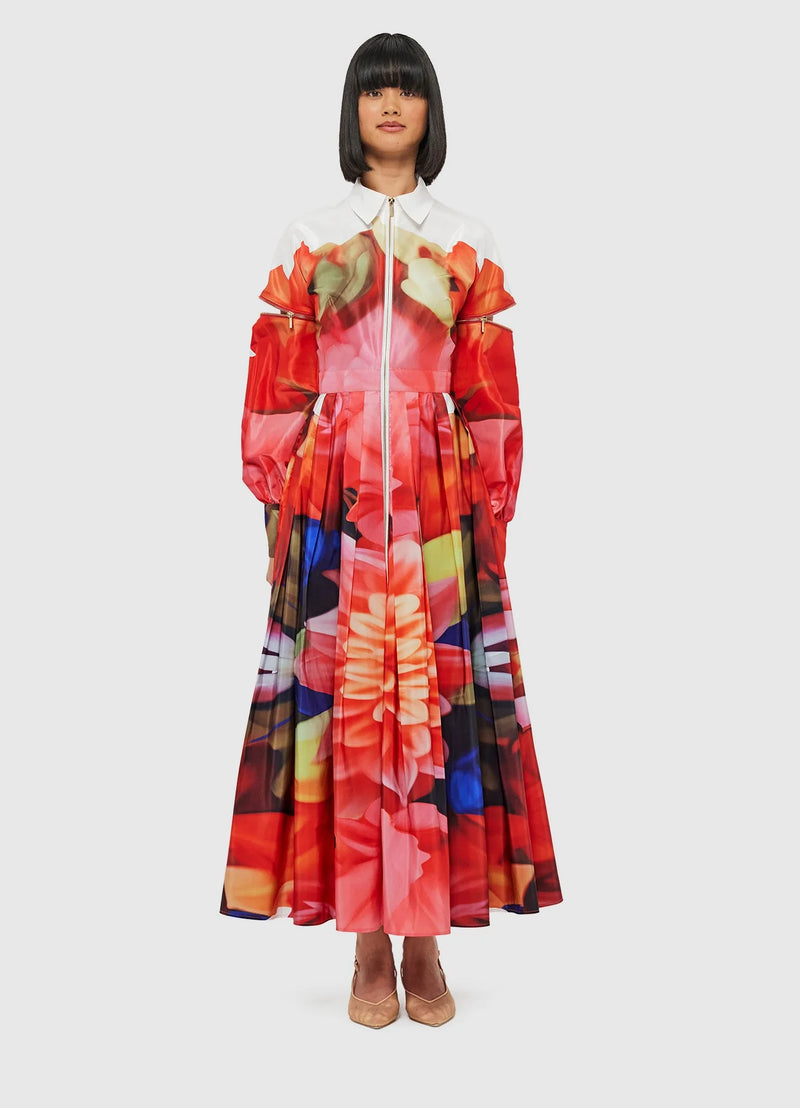 Tessa Midi Dress - Kaleidoscope Print