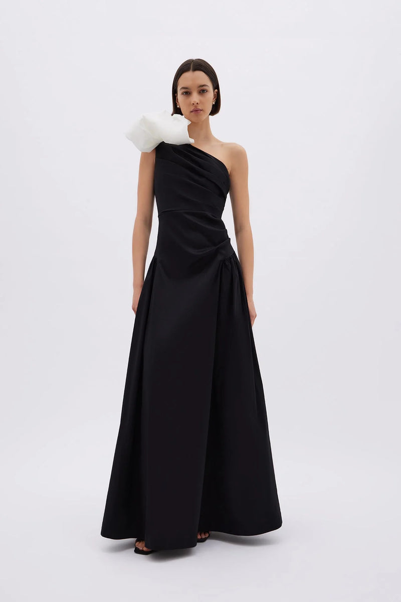 Banks Gown - Black/white