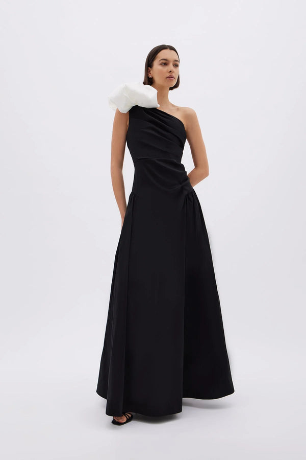 Banks Gown - Black/white