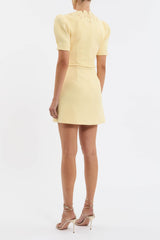 Lulu Short Sleeve Mini Dress - Popcorn