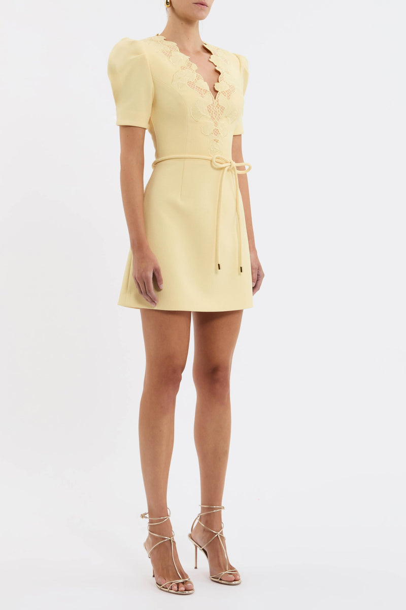 Lulu Short Sleeve Mini Dress - Popcorn