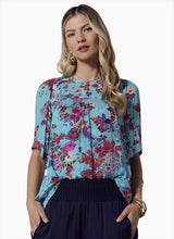 Matera Floaty Top - Aqua Multi