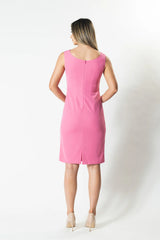 Madison Boat Neck Suit Dress - Pink