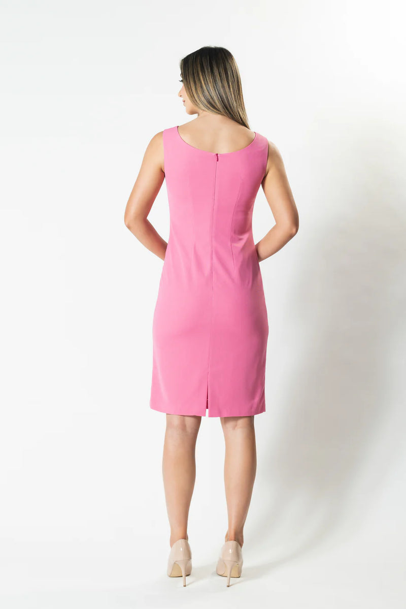 Madison Boat Neck Suit Dress - Pink Mariko Boutique Madison Boat Neck Suit Dress - Pink Mariko Boutique