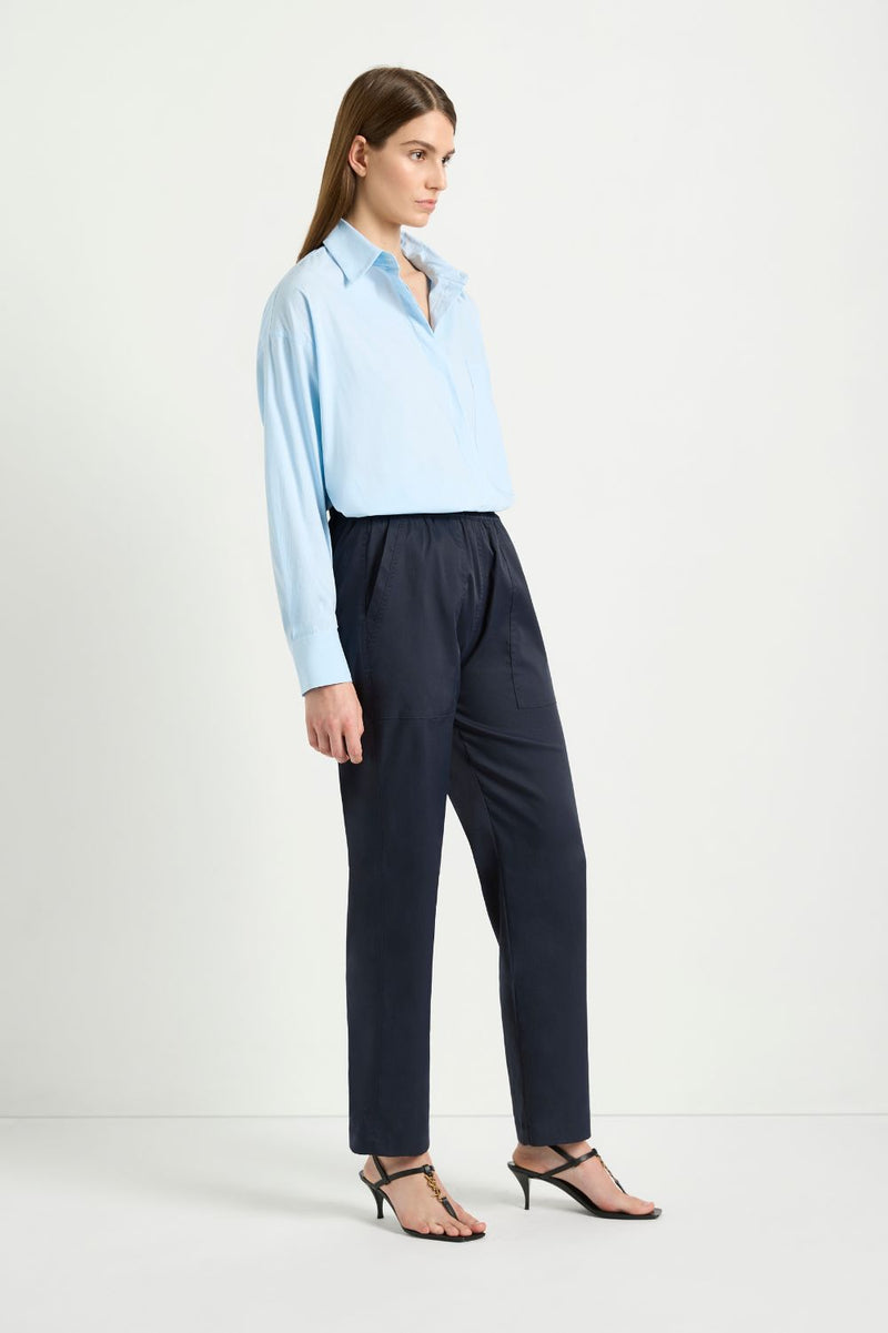 Crop Blazer Pant - True Navy