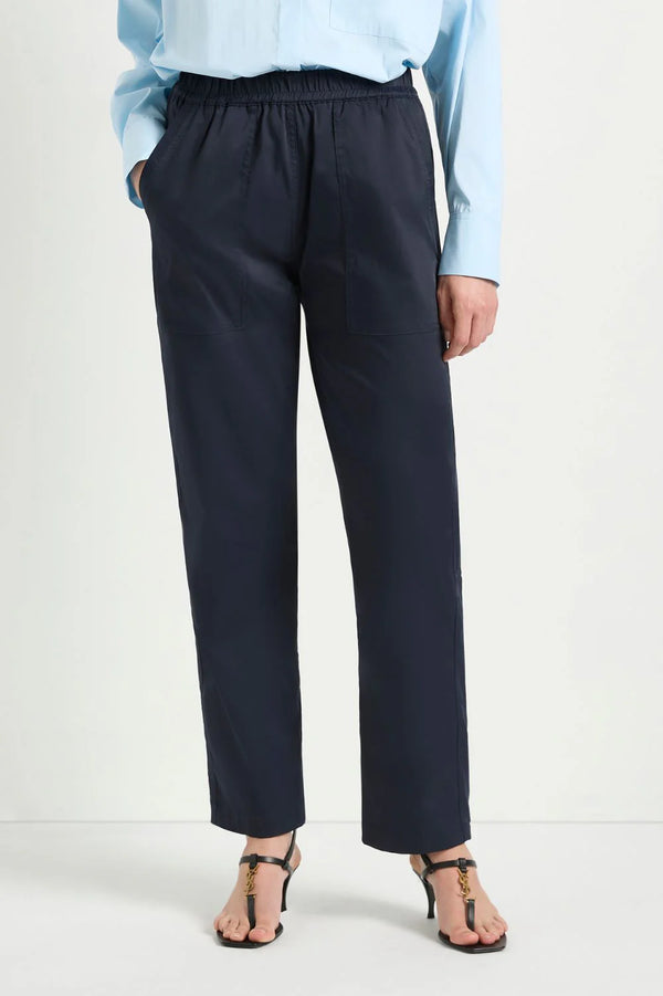 Crop Blazer Pant - True Navy