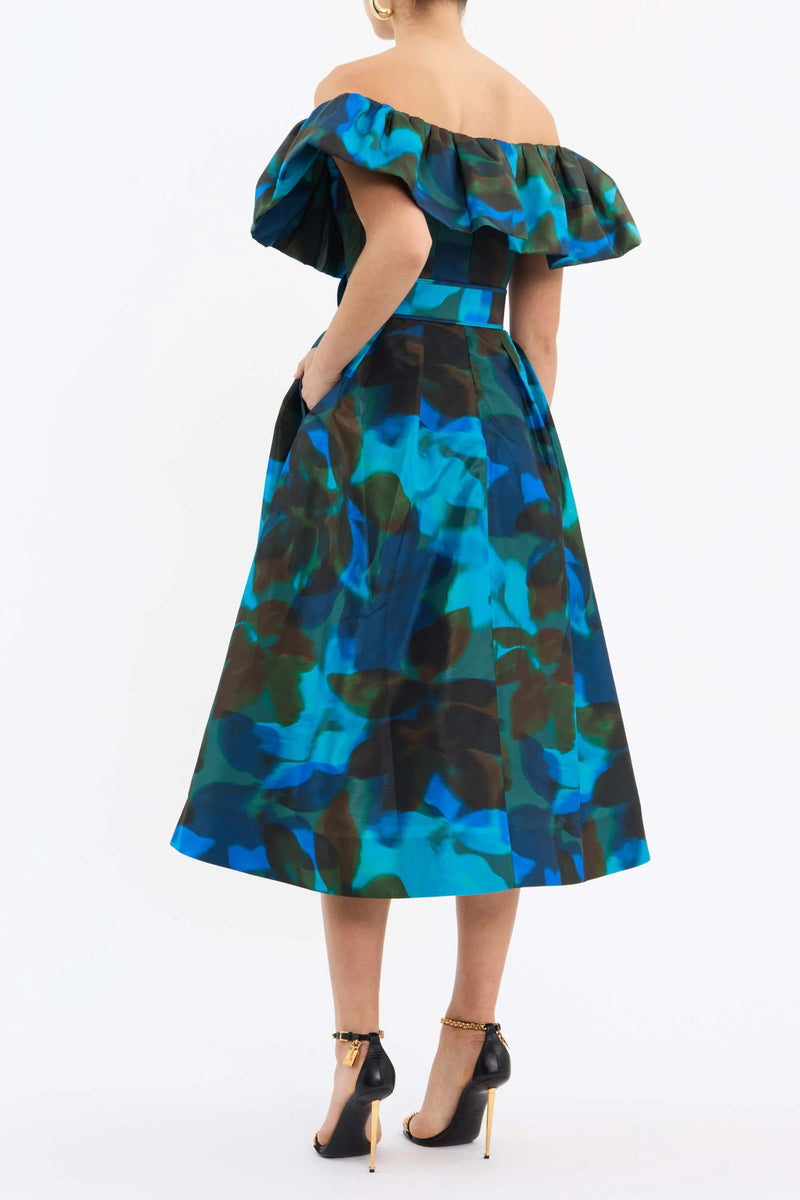 Night Shade Midi Dress - Print