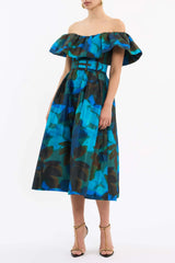 Night Shade Midi Dress - Print