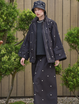 Not A Waisted Moment Skirt in black, showcasing a chic design that enhances any outfit with its flattering fit.