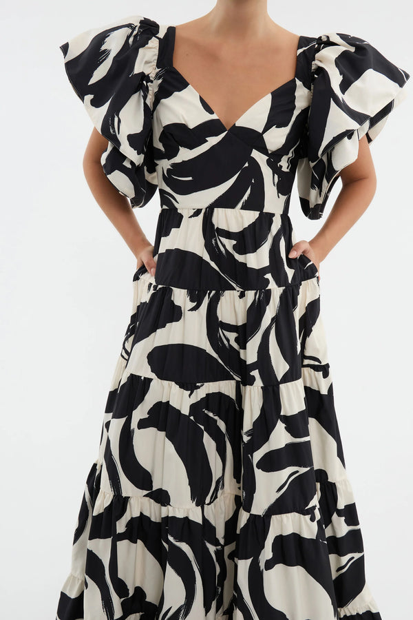 Pompidou Maxi Dress - Print