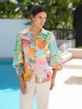 Paradise Shirt - Blue-Pink-Green