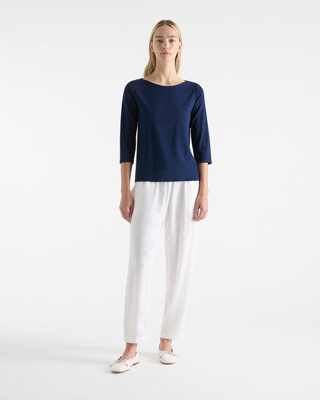 Relaxed Boat Neck - Denim