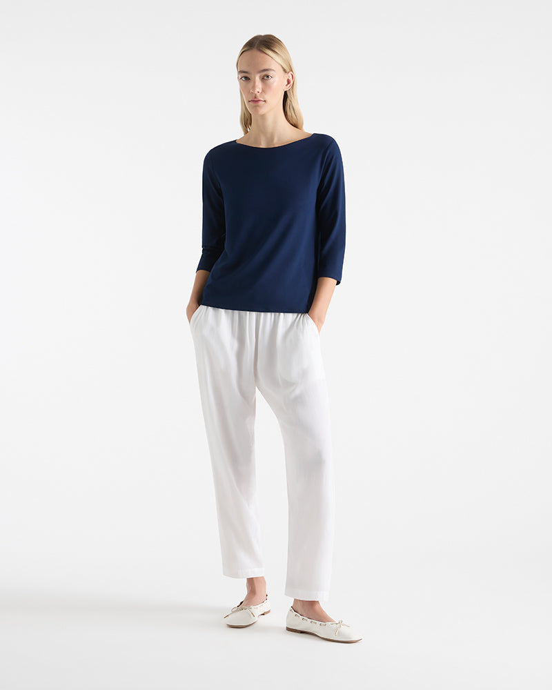 Relaxed Boat Neck - Denim