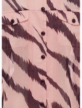 Brooklynn Linen Shirt - Tiger Print