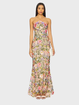 Nydia Gown - Multi Floral