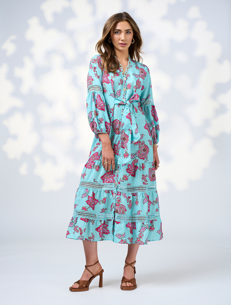 Indie-Midi-Dress-Tiffany-Blue-Multi