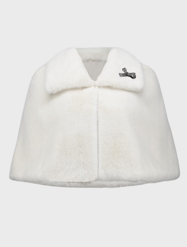 Faux Fur Cape - Vanilla