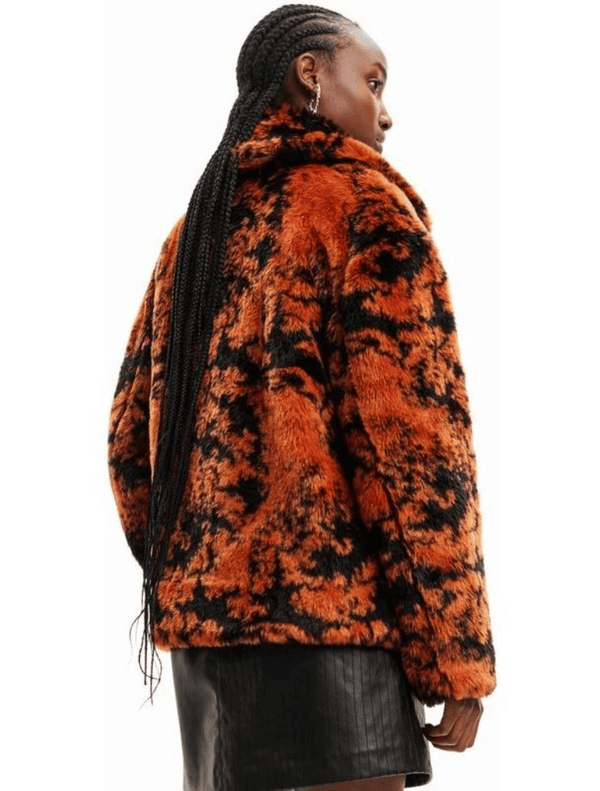 Woman Woven Fake Fur - Apricot