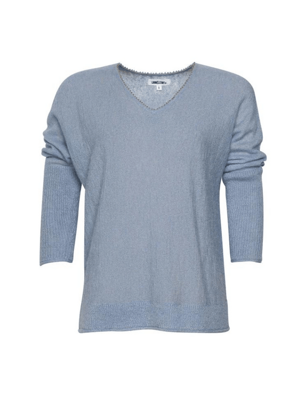 Eva Batwing Sweater - Blue