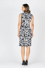 Spotton Tie Front Dress - Black / White