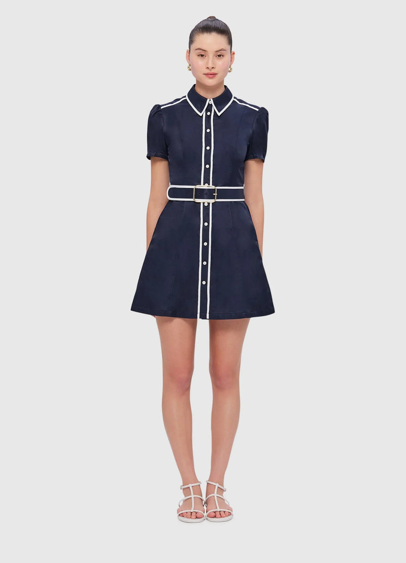 Spencer Shirt Mini Dress - Oxford Blue