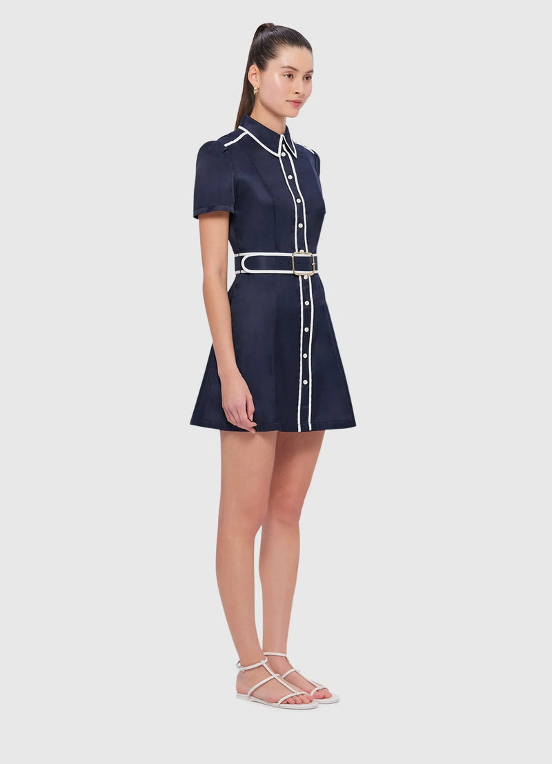 Spencer Shirt Mini Dress - Oxford Blue