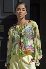 Ruffle My Love Blouse - Lemon