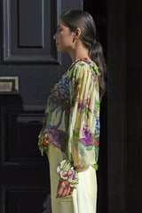 Ruffle My Love Blouse - Lemon