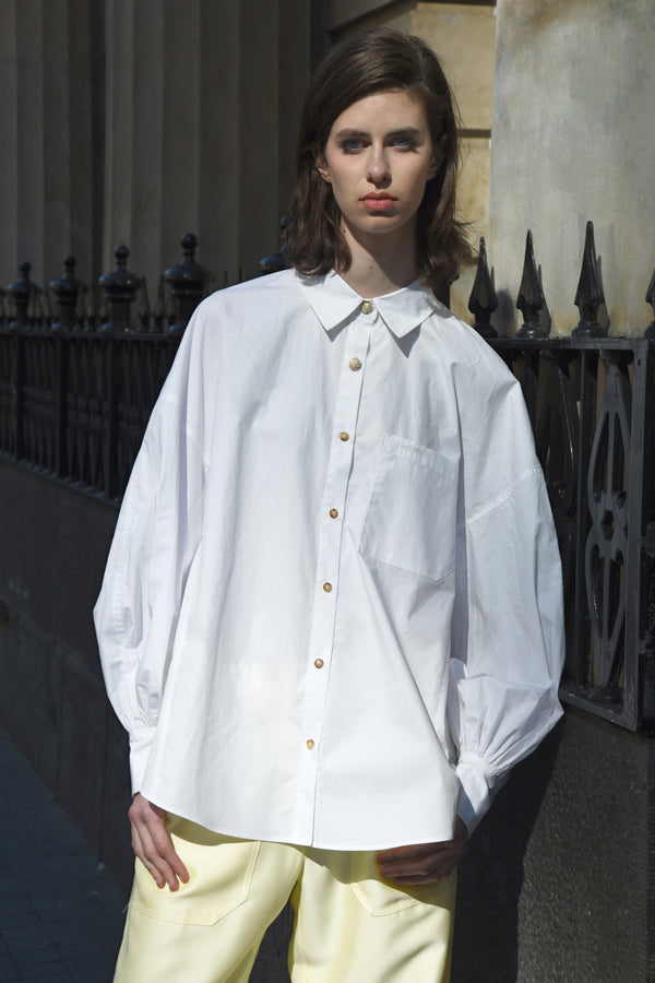 Pleating Guilty Shirt - White