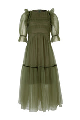 Dream Sequence Dress - Moss