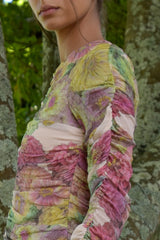 Sugar Rouche Dress - Dahlia Floral