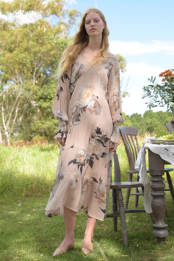 Talk Of The Gown Dress - Blush Floral