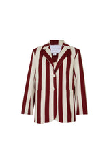 Blazing My Heart Jacket - Merlot Stripe