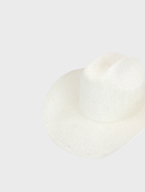 Addison Racewear white fedora hat, highlighting its sleek design and sophisticated look suitable for various occasions.