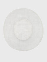 White Alissa Racewear Boater hat with sleek ribbon trim and tilted headband, ideal for formal or race day events.
