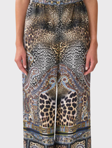  Handcrafted Istanbul Animalia Button Front Lounge Pant featuring a relaxed fit, button front, and elasticated waistband for comfort.