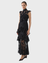 Antoinette black sleeveless top, showcasing a minimalist style ideal for various outfits.
