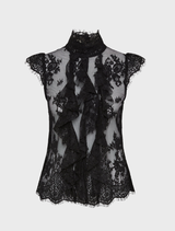 Black sleeveless top by Antoinette, featuring a sleek design suitable for casual or formal occasions.
