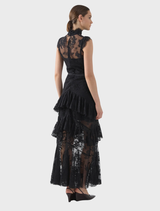 Stylish black sleeveless top by Antoinette, offering a chic look for any season.