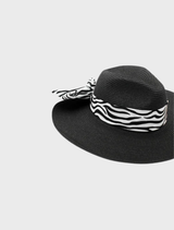 Black Archer Short-Back Fedora hat, featuring a classic design suitable for various occasions.