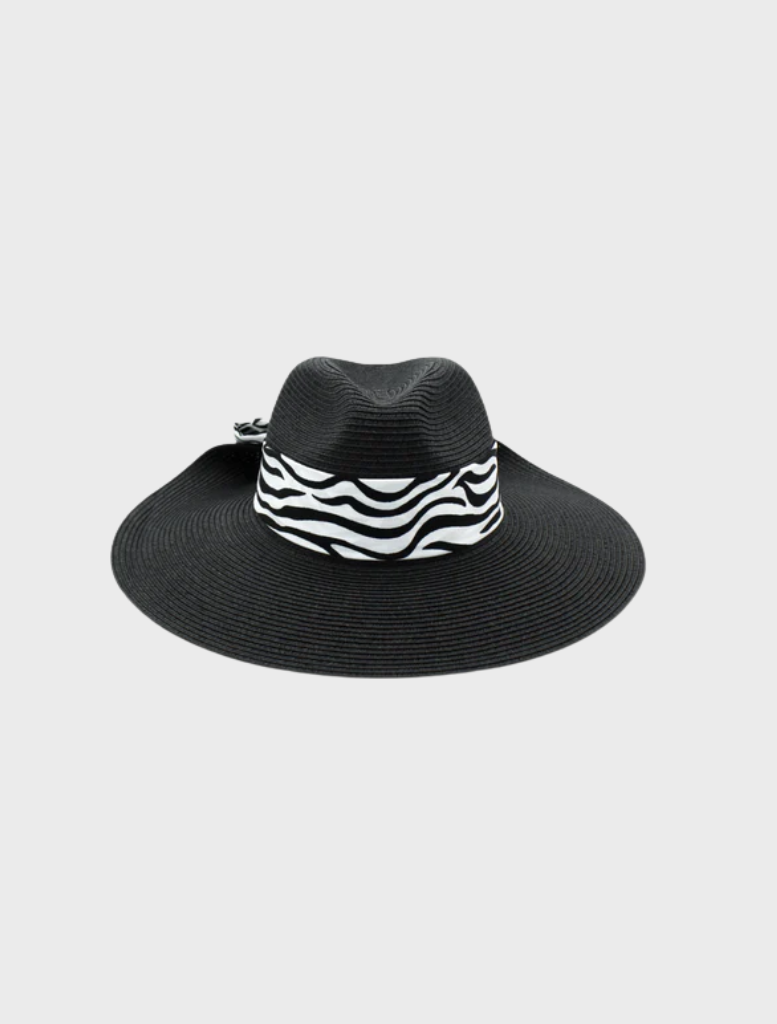 Black Archer Short-Back Fedora hat, designed with a sleek silhouette for a sophisticated look.
