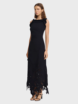 Elegant black Lessonhall Maxi Dress with a flattering fit, ideal for various events and stylish outings.