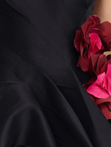 Chic black Falldon Mini Dress with a flattering fit, designed for versatile styling and comfortable wear.