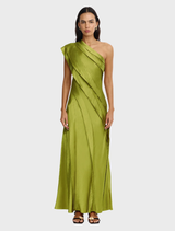 Blenfleet Maxi Dress in Chive color, featuring a flowing design and elegant silhouette suitable for various occasions.