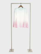 Brushed pullover in bubble multi color, crafted from a soft cashmere-wool blend for warmth and comfort.