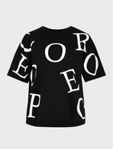Black T-shirt displaying the name of the game in large, clear text.