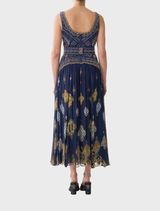 Modern jersey tank dress with a contrast skirt from The Imperial Gate, ideal for adding flair to your wardrobe.